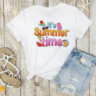Tricou Summer Vibes femei — tricou grafic de vara, bumbac premium