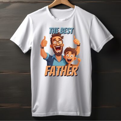 Tricou The Best Father — cel mai bun cadou de Ziua Tatalui