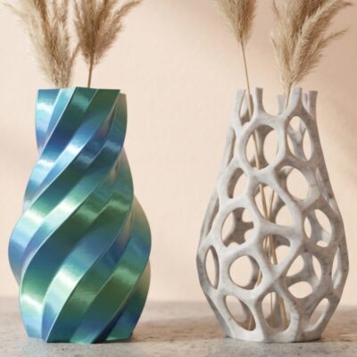 Vaze decorative imprimate 3D Abstract Flow — decoratiune moderna pentru casa