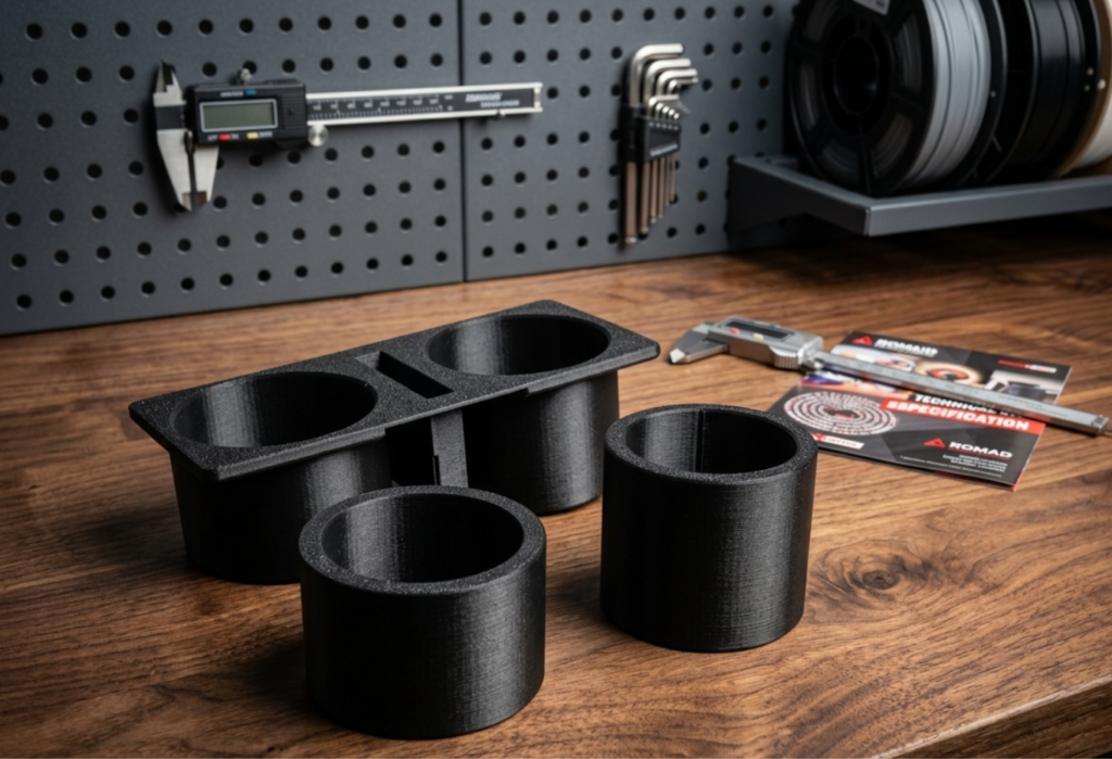 Suport pahare Golf 6 imprimat 3D — organizator consola centrala personalizat
